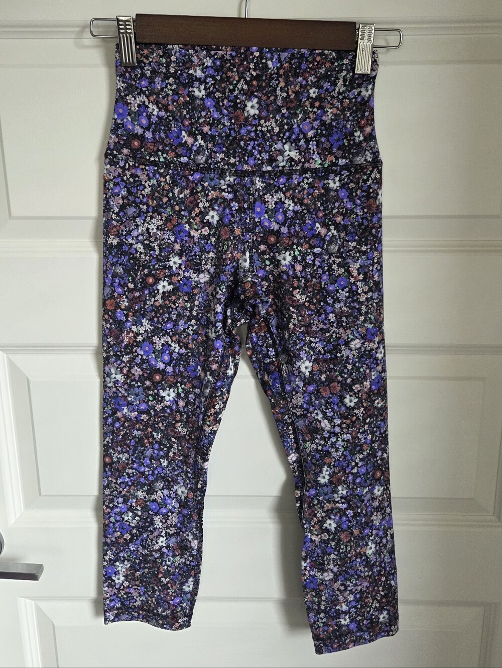 Workout Athletic Lululemon Align High-Rise Crop 21" Flower Burst Multi Size 4